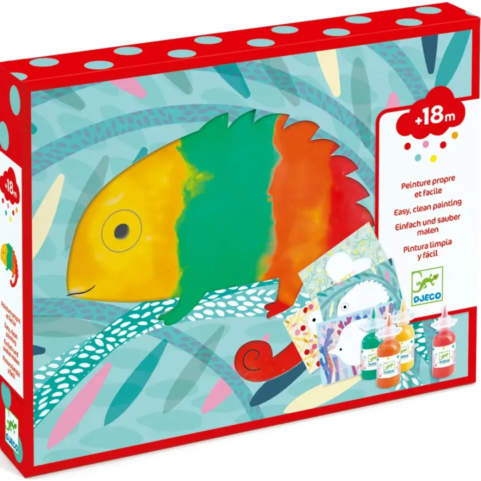 Djeco Petite Barbouille Mess-Free My First Finger Painting Fashion