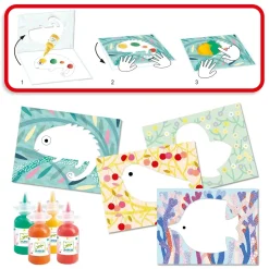 Djeco Petite Barbouille Mess-Free My First Finger Painting Fashion