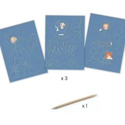 Djeco Scratch Card Activity Set: Pretty Dresses Outlet