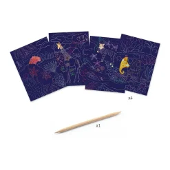 Djeco Scratch Card Activity Set: Lush Nature Discount