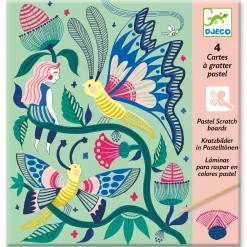 Djeco Scratch Cards Activity: Fantasy Garden - Discontinued Best