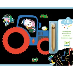 Djeco Scratch Cards Activity: Learning about Vehicles Hot