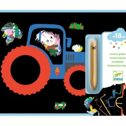 Djeco Scratch Cards Activity: Learning about Vehicles Hot