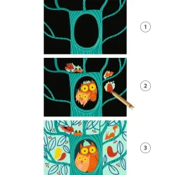 Djeco Scratch Cards Activity: Learning about Animals Hot