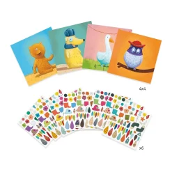 Djeco Sticker Collage Activity: Create Animals Best