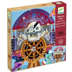 Djeco Up and at 'Em Foil and Jewel Mosaic Craft Kit Hot