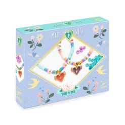 Djeco You & Me Jewelry Kit: Heart Heishi Beads & Jewelry Outlet