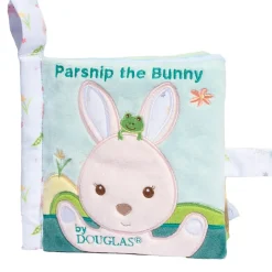 Douglas Baby Soft Activity Book Parsnip Bunny 6" Fashion
