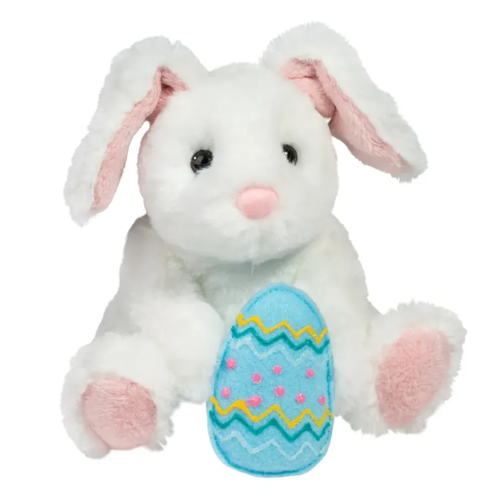 Douglas Rosie White Bunny with Easter Egg 5.5" Hot