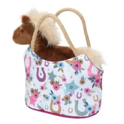 Douglas Sassy Pet Sak Boho Horseshoe with Chestnut Horse 6.5" Sale