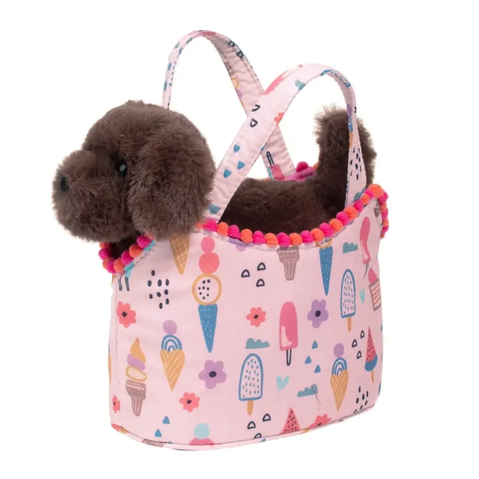 Douglas Sassy Pet Sak Sweet Treat with Chocolate Lab 6.5" Fashion