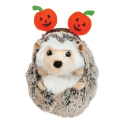 Douglas Spunky Hedgehog with Pumpkin Headband 6" New