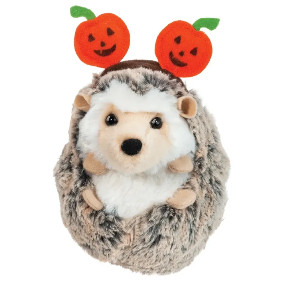 Douglas Spunky Hedgehog with Pumpkin Headband 6" New