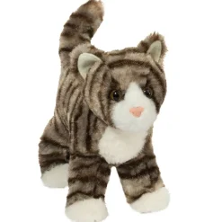 Douglas Zigby Gray Stripe Cat 8" New