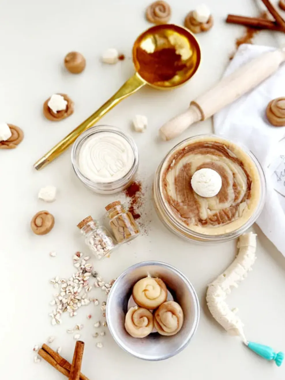 EGKD Earth Grown KidDough: Bagged Sensory Kit - Cinnamon Roll Clearance