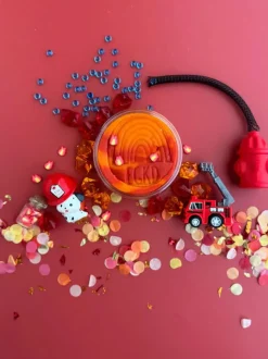 EGKD Earth Grown KidDough: Bagged Sensory Kit - Fire Station Fashion
