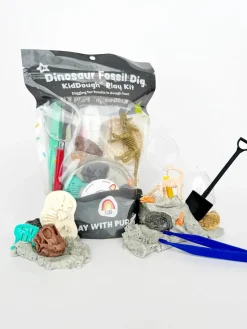 EGKD Earth Grown KidDough: Bagged Sensory Kit - Dinosaur Fossil Dig Outlet
