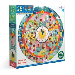 eeBoo 25 Piece Giant Puzzle Around the Clock Discount