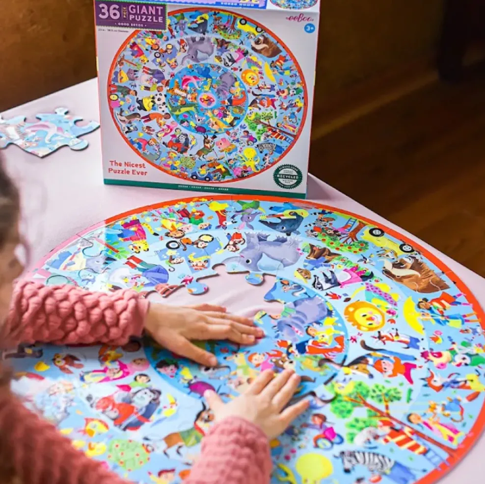eeBoo 36 Piece Giant Puzzle Good Deeds Fashion