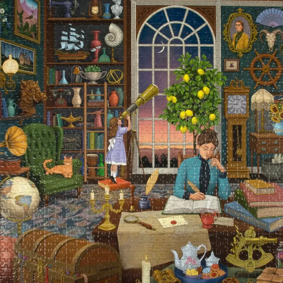 eeBoo 1000 Piece Puzzle Alchemist's Library Outlet