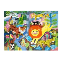 eeBoo 20 Piece Puzzle Big Jungle Cats Fashion