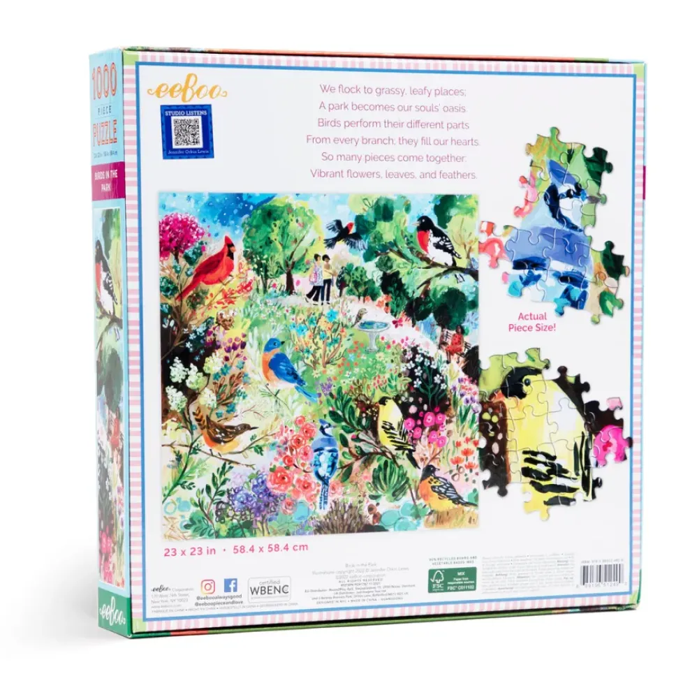 eeBoo 1000 Piece Puzzle Birds in the Park Online