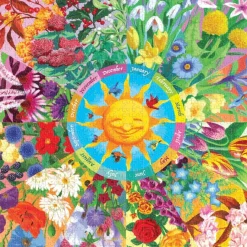 eeBoo 1000 Piece Puzzle Flower Calendar Outlet