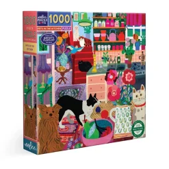eeBoo 1000 Piece Puzzle Pets in the Kitchen Clearance