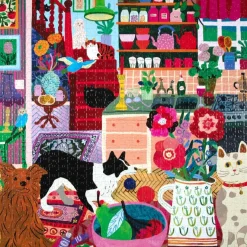 eeBoo 1000 Piece Puzzle Pets in the Kitchen Clearance