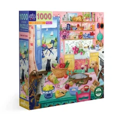 eeBoo 1000 Piece Puzzle Pink Kitchen Discount