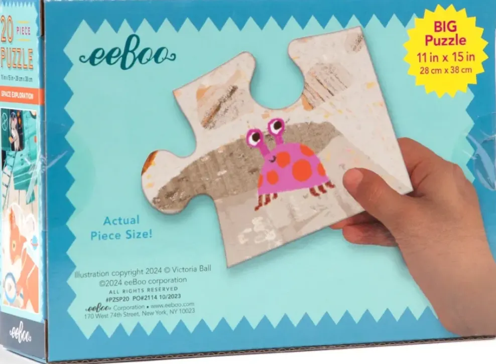 eeBoo 20 Piece Puzzle Space Exploration Fashion