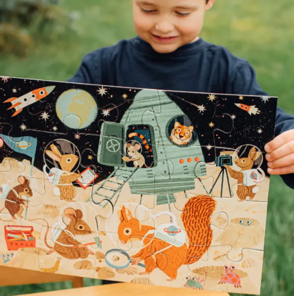 eeBoo 20 Piece Puzzle Space Exploration Fashion