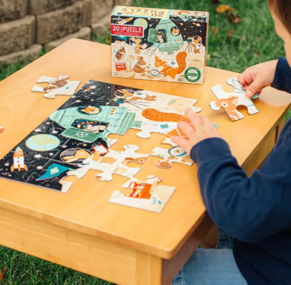 eeBoo 20 Piece Puzzle Space Exploration Fashion
