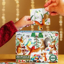 eeBoo 20 Piece Puzzle The Little Christmas Tree New