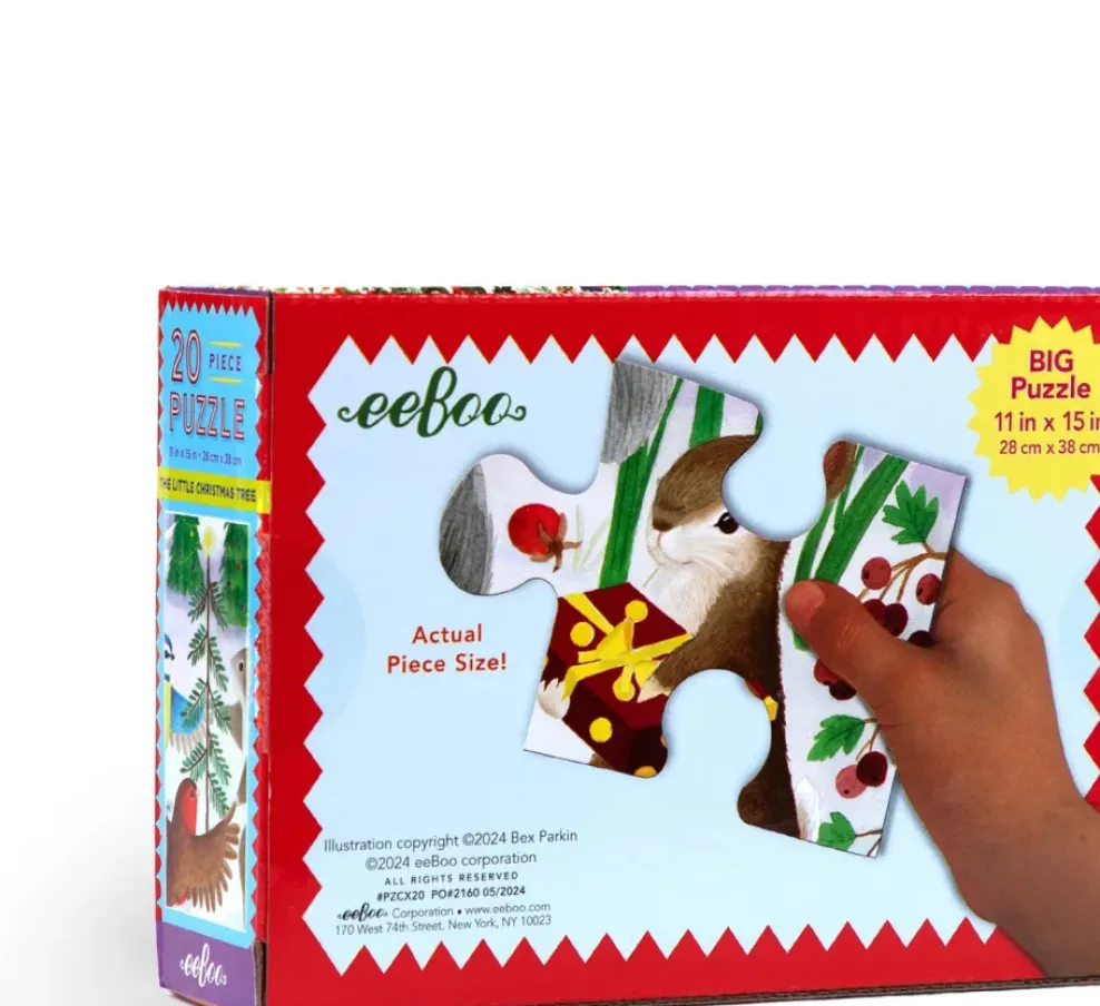 eeBoo 20 Piece Puzzle The Little Christmas Tree New