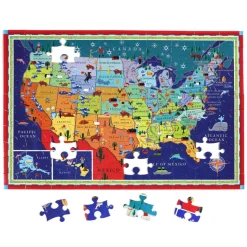 eeBoo 100 Piece Puzzle This Land is Your Land Fashion