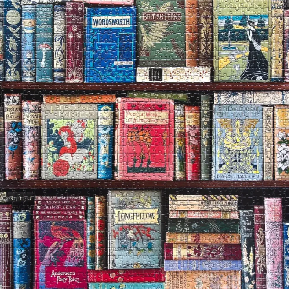 eeBoo 1000 Piece Puzzle Vintage Library Fashion