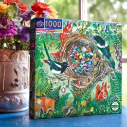 eeBoo 1000 Piece Puzzle Wildlife Treasure New