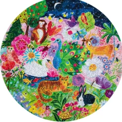 eeBoo 500 Piece Round Puzzle Garden Sanctuary Hot