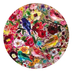 eeBoo 500 Piece Round Puzzle Birds & Blossoms Best
