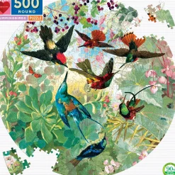 eeBoo 500 Piece Round Puzzle Hummingbirds Clearance