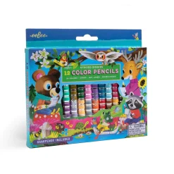 eeBoo Biggie Color Pencils: Woodland Friends Clearance