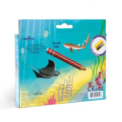 eeBoo Biggie Color Pencils: Shark Hot