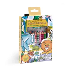 eeBoo Biggie Wild Animals Pencils with Fold-Out Mini Mural Discount