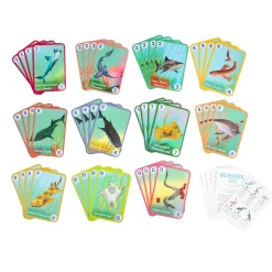 eeBoo Card Game Go Shark Go! Fashion