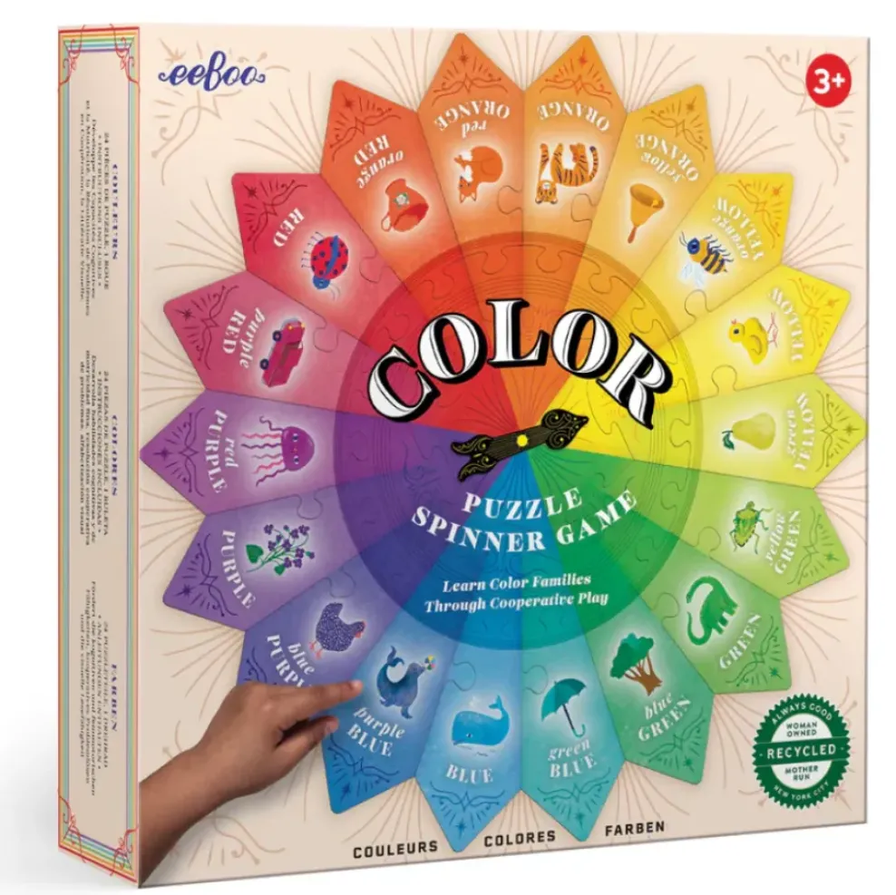 eeBoo Color Puzzle Spinner Game Discount
