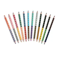 eeBoo Double-Sided Color Pencils 12 Piece Strawberries Hot