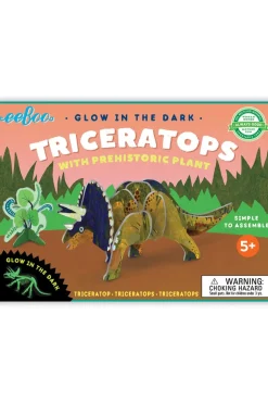 eeBoo Glow-in-the-Dark 3D Dinosaurs with Prehistoric Plants Clearance