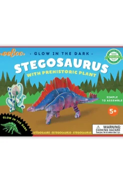 eeBoo Glow-in-the-Dark 3D Dinosaurs with Prehistoric Plants Clearance