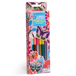 eeBoo Jumbo Double-Sided Color Pencils Butterflies Clearance